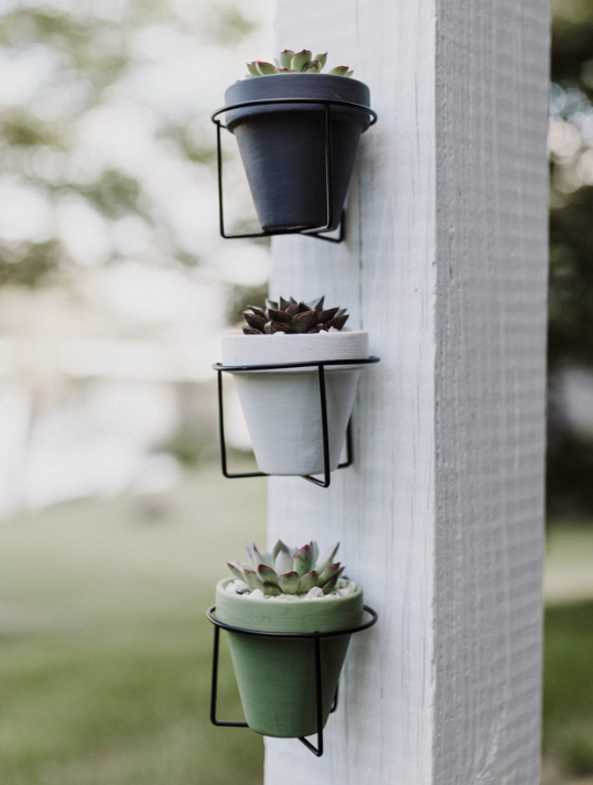 Serene Succulent Planter W/ Wall Hanger-image